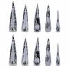 imageBABALAL Press on Nails Long Stiletto Fake Nails Blue Glue on Nails 3d Texture Sliver Butterfly Design Y2k Acrylic Nails 24Pcs Goth False Nails White French Ombre Manicure Almond Stick on NailsANS212