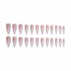 imageBABALAL Press on Nails Long Stiletto Fake Nails Blue Glue on Nails 3d Texture Sliver Butterfly Design Y2k Acrylic Nails 24Pcs Goth False Nails White French Ombre Manicure Almond Stick on NailsANS223