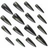 imageBABALAL Press on Nails Long Stiletto Fake Nails Blue Glue on Nails 3d Texture Sliver Butterfly Design Y2k Acrylic Nails 24Pcs Goth False Nails White French Ombre Manicure Almond Stick on NailsANS203