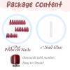 imageBABALAL Press on Nails Long Stiletto Fake Nails Blue Glue on Nails 3d Texture Sliver Butterfly Design Y2k Acrylic Nails 24Pcs Goth False Nails White French Ombre Manicure Almond Stick on NailsANS208