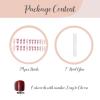 imageBABALAL Stiletto Press on Nails Long Fake Nails Black Red Glue on Nails Almond Acrylic Nails with Goth Design Stick on Nails for Women and Girls 24PcsNq225pink