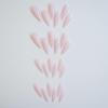 imageBABALAL Stiletto Press on Nails Long Fake Nails Black Red Glue on Nails Almond Acrylic Nails with Goth Design Stick on Nails for Women and Girls 24PcsNq205pink