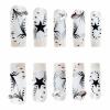 imageBABALAL Stiletto Press on Nails Long Fake Nails Black Red Glue on Nails Almond Acrylic Nails with Goth Design Stick on Nails for Women and Girls 24PcsNq202sliver