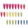 imageBABALAL Stiletto Press on Nails Long Fake Nails Black Red Glue on Nails Almond Acrylic Nails with Goth Design Stick on Nails for Women and Girls 24PcsNq204rainbow