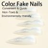 imageBABALAL Stiletto Press on Nails Long Fake Nails Black Red Glue on Nails Almond Acrylic Nails with Goth Design Stick on Nails for Women and Girls 24PcsNq217white