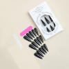 imageBABALAL Stiletto Press on Nails Long Fake Nails Black Red Glue on Nails Almond Acrylic Nails with Goth Design Stick on Nails for Women and Girls 24PcsNq227black