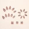 imageBABALAL Stiletto Press on Nails Long Fake Nails Black Red Glue on Nails Almond Acrylic Nails with Goth Design Stick on Nails for Women and Girls 24PcsNq203sliver