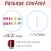 imageBABALAL Stiletto Press on Nails Long Fake Nails Black Red Glue on Nails Almond Acrylic Nails with Goth Design Stick on Nails for Women and Girls 24PcsNq204rainbow