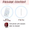 imageBABALAL Stiletto Press on Nails Long Fake Nails Black Red Glue on Nails Almond Acrylic Nails with Goth Design Stick on Nails for Women and Girls 24PcsNq207white