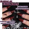 imageBABALAL Stiletto Press on Nails Long Fake Nails Black Red Glue on Nails Almond Acrylic Nails with Goth Design Stick on Nails for Women and Girls 24PcsNq209heart