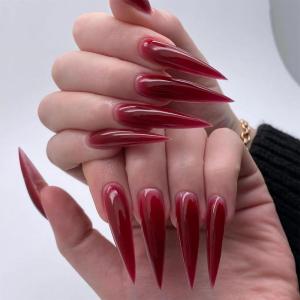 imageBABALAL Press on Nails Long Stiletto Fake Nails Blue Glue on Nails 3d Texture Sliver Butterfly Design Y2k Acrylic Nails 24Pcs Goth False Nails White French Ombre Manicure Almond Stick on NailsANS208