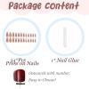 imageBABALAL Beach Press on Nails Almond Medium Fake Nails Blue French Tip Glue on Nails 3D Texture Design Bling Acrylic Nails 24Pcs Handmade Manicure Stick on False NailsANJ085