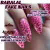 imageBABALAL Beach Press on Nails Almond Medium Fake Nails Blue French Tip Glue on Nails 3D Texture Design Bling Acrylic Nails 24Pcs Handmade Manicure Stick on False NailsANJ09