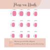 imageBABALAL Beach Press on Nails Almond Medium Fake Nails Blue French Tip Glue on Nails 3D Texture Design Bling Acrylic Nails 24Pcs Handmade Manicure Stick on False NailsANJ07