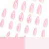 imageBABALAL Blue Press on Nails Medium Almond Fake Nails Aurora Heart Glue on Nails 3d Wave Design Acrylic Nails 24Pcs Bling Stiletto Full Cover False NailsANa205