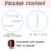 imageBABALAL Blue Press on Nails Medium Almond Fake Nails Aurora Heart Glue on Nails 3d Wave Design Acrylic Nails 24Pcs Bling Stiletto Full Cover False NailsANa203