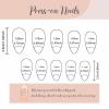 imageBABALAL Blue Press on Nails Medium Almond Fake Nails Aurora Heart Glue on Nails 3d Wave Design Acrylic Nails 24Pcs Bling Stiletto Full Cover False NailsANa216