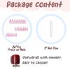 imageBABALAL Blue Press on Nails Medium Almond Fake Nails Aurora Heart Glue on Nails 3d Wave Design Acrylic Nails 24Pcs Bling Stiletto Full Cover False NailsANa202