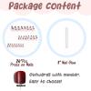 imageBABALAL Blue Press on Nails Medium Almond Fake Nails Aurora Heart Glue on Nails 3d Wave Design Acrylic Nails 24Pcs Bling Stiletto Full Cover False NailsANa208
