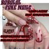imageBABALAL Blue Press on Nails Medium Almond Fake Nails Aurora Heart Glue on Nails 3d Wave Design Acrylic Nails 24Pcs Bling Stiletto Full Cover False NailsANa215
