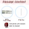 imageBABALAL Coffin Press on Nails Long French Fake Nails with Nail Glue Blue Glossy Glue on Nails 24pcs Ballerina Acrylic Nails Blue False NailsO053snake