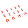 imageBABALAL French Tip Press on Nails Long Square Fake Nails Brown Cheetah Glue on Nails 3d Bow Charm Design Acrylic Nails 24Pcs Squoval Manicure False Nails for Women and Girlsfneb113