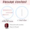 imageBABALAL French Tip Press on Nails Long Square Fake Nails Brown Cheetah Glue on Nails 3d Bow Charm Design Acrylic Nails 24Pcs Squoval Manicure False Nails for Women and Girlsfneb105