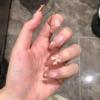 imageBABALAL Press on Nails Almond Medium Fake Nails Chrome Glue on Nails Blue Red Design Acrylic Nails 24Pcs Stiletto Stick on Nails Glossy Manicure Diy False Nails01Bow