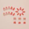 imageBABALAL Press on Nails Almond Medium Fake Nails Chrome Glue on Nails Blue Red Design Acrylic Nails 24Pcs Stiletto Stick on Nails Glossy Manicure Diy False Nails01A007