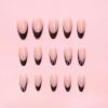 imageBABALAL Press on Nails Almond Medium Fake Nails Chrome Glue on Nails Blue Red Design Acrylic Nails 24Pcs Stiletto Stick on Nails Glossy Manicure Diy False Nails01A013