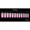 imageBABALAL Press on Nails Almond Medium Fake Nails Chrome Glue on Nails Blue Red Design Acrylic Nails 24Pcs Stiletto Stick on Nails Glossy Manicure Diy False NailsMulticolored