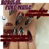 imageBABALAL Press on Nails Almond Medium Fake Nails Chrome Glue on Nails Blue Red Design Acrylic Nails 24Pcs Stiletto Stick on Nails Glossy Manicure Diy False Nails01A006
