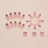 imageBABALAL Press on Nails Almond Medium Fake Nails Chrome Glue on Nails Blue Red Design Acrylic Nails 24Pcs Stiletto Stick on Nails Glossy Manicure Diy False Nails01A014