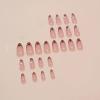 imageBABALAL Press on Nails Almond Medium Fake Nails Chrome Glue on Nails Blue Red Design Acrylic Nails 24Pcs Stiletto Stick on Nails Glossy Manicure Diy False Nails01A014