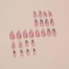 imageBABALAL Press on Nails Almond Medium Fake Nails Chrome Glue on Nails Blue Red Design Acrylic Nails 24Pcs Stiletto Stick on Nails Glossy Manicure Diy False Nails01A018