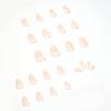 imageBABALAL Press on Nails Almond Medium Fake Nails Chrome Glue on Nails Blue Red Design Acrylic Nails 24Pcs Stiletto Stick on Nails Glossy Manicure Diy False Nails10flower