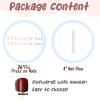imageBABALAL Rainbow Press on Nails Medium Square Fake Nails Blue French Tip Glue on Nails 24Pcs Squoval Acrylic Nails Heart Love Cute Valentines Day Stick on Nails for Women and GirlsBBFND02