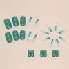 imageBABALAL Rainbow Press on Nails Medium Square Fake Nails Blue French Tip Glue on Nails 24Pcs Squoval Acrylic Nails Heart Love Cute Valentines Day Stick on Nails for Women and GirlsBBFND17