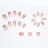 imageBABALAL Rainbow Press on Nails Medium Square Fake Nails Blue French Tip Glue on Nails 24Pcs Squoval Acrylic Nails Heart Love Cute Valentines Day Stick on Nails for Women and GirlsBBFND08