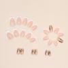 imageBABALAL Rainbow Press on Nails Medium Square Fake Nails Blue French Tip Glue on Nails 24Pcs Squoval Acrylic Nails Heart Love Cute Valentines Day Stick on Nails for Women and GirlsBBFND02