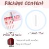 imageBABALAL Square Press on Nails Long Fake Nails Brown French Tip Glue on Nails Cheetah Design Fall Acrylic Nails 24Pcs Manicure Ombre Squoval Stick on Nails Full Cover False NailsBBFNH20heart