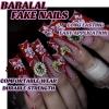 imageBABALAL Square Press on Nails Long Fake Nails Brown French Tip Glue on Nails Cheetah Design Fall Acrylic Nails 24Pcs Manicure Ombre Squoval Stick on Nails Full Cover False NailsBBFNH21red