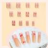 imageBABALAL Square Press on Nails Long Fake Nails Brown French Tip Glue on Nails Cheetah Design Fall Acrylic Nails 24Pcs Manicure Ombre Squoval Stick on Nails Full Cover False NailsBBFNH21pink