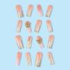 imageBABALAL Square Press on Nails Long Fake Nails Brown French Tip Glue on Nails Cheetah Design Fall Acrylic Nails 24Pcs Manicure Ombre Squoval Stick on Nails Full Cover False NailsBBFNH21butterfly