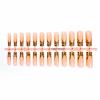 imageBABALAL Square Press on Nails Long Fake Nails Brown French Tip Glue on Nails Cheetah Design Fall Acrylic Nails 24Pcs Manicure Ombre Squoval Stick on Nails Full Cover False NailsBBFNH24