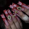 imageBABALAL Square Press on Nails Long Fake Nails Brown French Tip Glue on Nails Cheetah Design Fall Acrylic Nails 24Pcs Manicure Ombre Squoval Stick on Nails Full Cover False NailsBBFNH21red