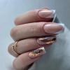 imageBABALAL Rainbow Press on Nails Medium Square Fake Nails Blue French Tip Glue on Nails 24Pcs Squoval Acrylic Nails Heart Love Cute Valentines Day Stick on Nails for Women and GirlsBBFND02