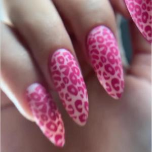 imageBABALAL Beach Press on Nails Almond Medium Fake Nails Blue French Tip Glue on Nails 3D Texture Design Bling Acrylic Nails 24Pcs Handmade Manicure Stick on False NailsANJ09