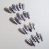 imageBABALAL Coffin Press on Nails Long Fake Nails White French Tip Glue on Nails Pink Rhinestone Acrylic Nails Flower Ballerina Spring Stick on Nails for Women and Girls 24PcsFna107goth