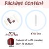 imageBABALAL Coffin Press on Nails Long Fake Nails White French Tip Glue on Nails Pink Rhinestone Acrylic Nails Flower Ballerina Spring Stick on Nails for Women and Girls 24PcsFna112brown